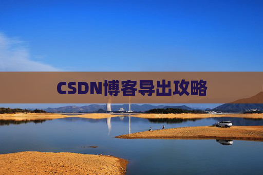 CSDN博客导出攻略